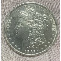 Монета 1 доллар 1885 год. США. Доллар Моргана.