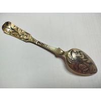 Чайная ложка, серебро 84 пробы, чернь, Москва, 1844г