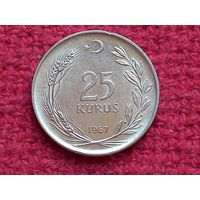 Турция 25 куруш 1967 г.
