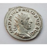 Филипп I Араб (244-249 гг.) Фелицитас. Антониниан. Двойной денарий. Серебро. /13