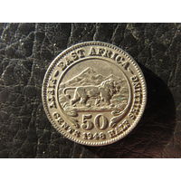 Британская Восточная Африка. 50 центов. 1948. С 20 копеек. Распродажа коллекции. Смотрите другие лоты.