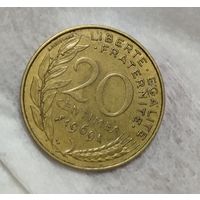 Франция 20 сантим 1969