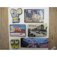 Лот магнитов/7 с рубля!