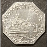 Германия Нюрнберг нотгельд 20 пфеннигов 1919 год. Немецкий музей. трамвайный жетон
