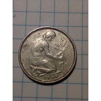 50 пфеннигов Германия 1969 F