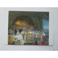 Альфонс Муха живопись 10х15 см