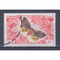 [2124] Ливан 1965. Фауна.Бабочка.30п. Гашеная марка.