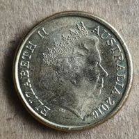 Австралия 2 доллара 2016 г., XXXI летние Олимпийские Игры, Рио-де-Жанейро 2016 /зелёное кольцо/, UC# 121