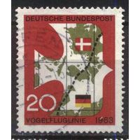 ГЕРМАНИЯ, ФРГ - 1963 [Mi. 399]  Гашеная (DE04)