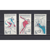 Спорт. Олимпийские игры. Чехословакия. 1980. 3 марки. Michel N 2544-2546 (2,6 е)