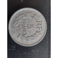 5 франков франция 1950