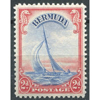 1938 Бермуды ** Яхта, марка из серии (SG 112a), Британские колонии