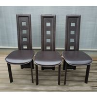 Дизайнерские стулья.4 шт.Кожзам. Металл.