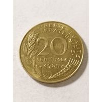 Франция 20 сантим 1985