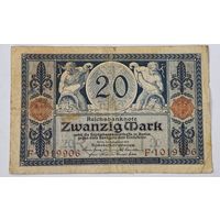 1915 год Германия 20 марок