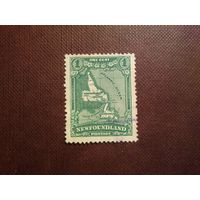 Британский Ньюфаундленд  1928 г.Карта Ньюфаундленда и Лабрадора. /33а/