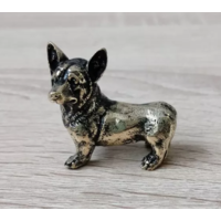 Статуэтка миниатюра Корги Бронза