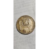 Доминиканская республика 1 песо 1991