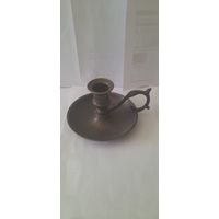 ПОДСВЕЧНИК НОЧНИК СТАРИННЫЙ БРОНЗОВЫЙ