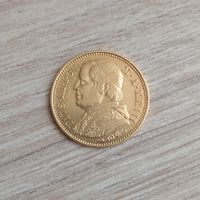 20 лир 1868 Ватикан. Редкость!