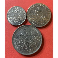 Франция, 3 монеты