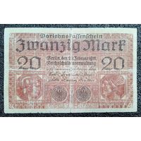 20 марок Германия 1918 г.
