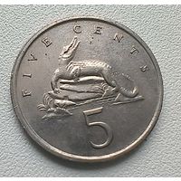 Ямайка 5 центов, 1986 1-1-27