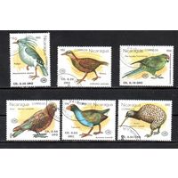 Птицы Никарагуа 1990 год 6 марок