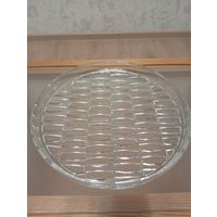 Поднос стекло СССР, 24см.