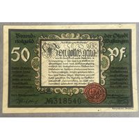 Нодгельд 50 пфеннигов 1921 год. Вазунген. Веймарская республика
