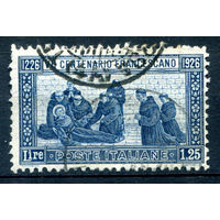 Италия (Королевство) - 1926г. - 700 лет со дня смерти Св. Франциска, 1,25 L - 1 марка - гашёная [Mi 238]. #1-It-20-B-1
