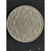 25 центов либерия 1973