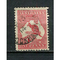 Австралия - 1913 - Кенгуру 1Р - [Mi.5IIX] - 1 марка. Гашеная.  (Лот 9JR)-T3P19