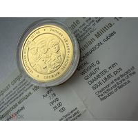 50 рублей 2017 г Белорусская милиция. 100 лет. ЗОЛОТО. ПРУФ. РЕДКОСТЬ.