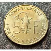 Западная Африка (ВСЕАО) 5 франков, 2011    ( 1-5-1 )