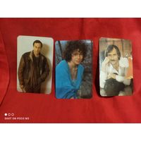 Календарики, СССР,артисты