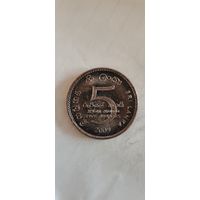 Шри-Ланка 5 рупий 2009