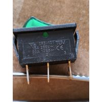 Переключатель клавишный (рокерный) IRS-101, выключатель, два положения с фиксацией