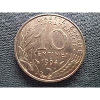 Франция, 10 сантимов 1994, KM# 929