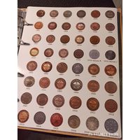 Лист информационный для монет 1 и 2 копейки Николая ll 1895 - 1916 г. + оккупация