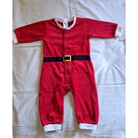 Комбинезон красный Санта Клаус, демисезонный до 1года, б.у