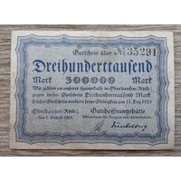 Werty71 Германия 300000 марок 1923 банкнота Гроссгельд Оберхаузен