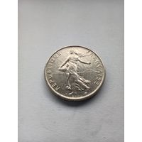 Франция 1/2 франка 1969г