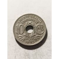 Франция 10 сантим 1933