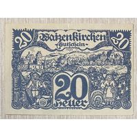 Нотгельды Австрия Вайценкирхен 20 геллеров 1920 год.