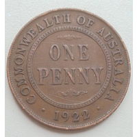 Австралия 1 пенни 1922 год король Георг V
