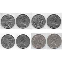 СОДРУЖЕСТВО АВСТРАЛИИ. 20 ЦЕНТОВ. ФАУНА. УТКОНОС. Цена за одну монету.