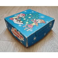 Коробка от елочных игрушек СССР
