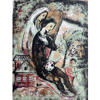 Панно на картоне акрил