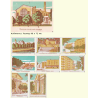 Спичечные этикетки.Сувенирный набор. 70 лет Пинскому фанеро-спичечному комбинату.1968 год